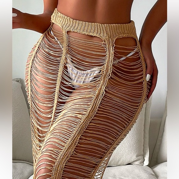 Shein Crochet Cover Up - Picture 3 of 8